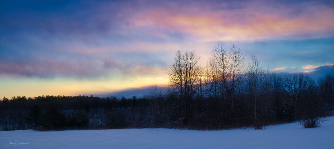 Sunrise with Lake Effect Snow
